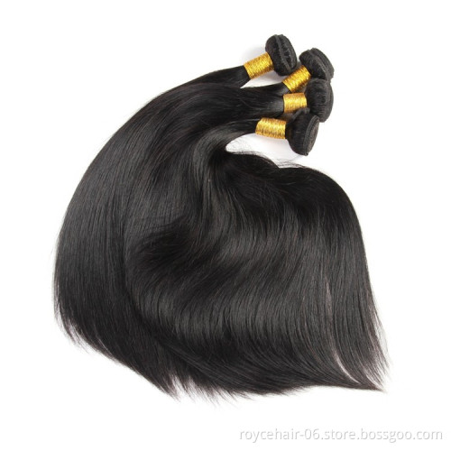 Royce Indian Cuticle Aligned Hair Bundles, 100% Double Weft  Virgin Human Hair Extension